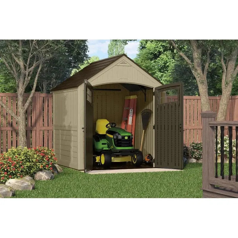 Sutton Resin Storage Shed – 7.5 ft x 7 ft Outdoor Utility Building