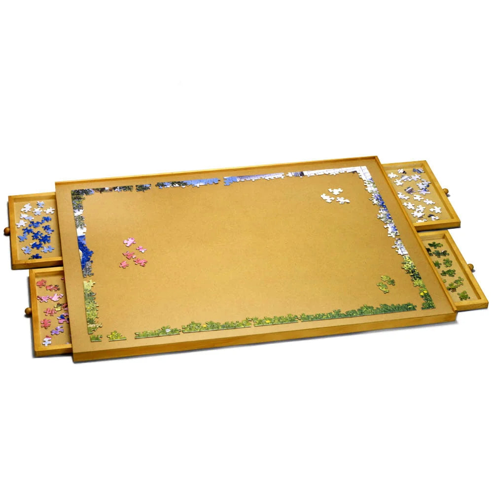Bits and Pieces Jumbo 1500 Piece Puzzle Plateau W/ Storage Drawers�� 26x35"