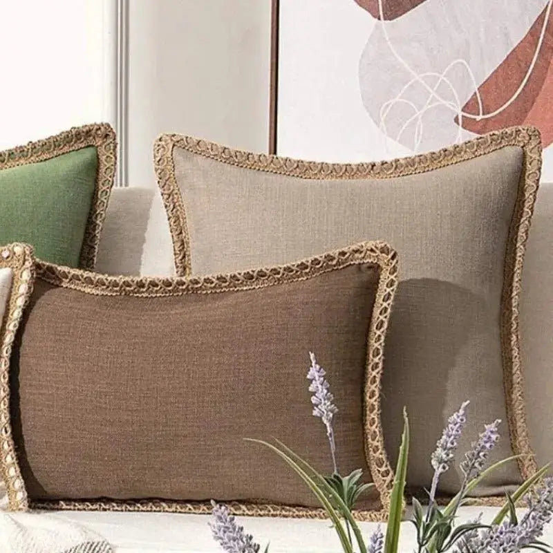 Square Decorative Cushion Cover for Sofas and Accent Chairs