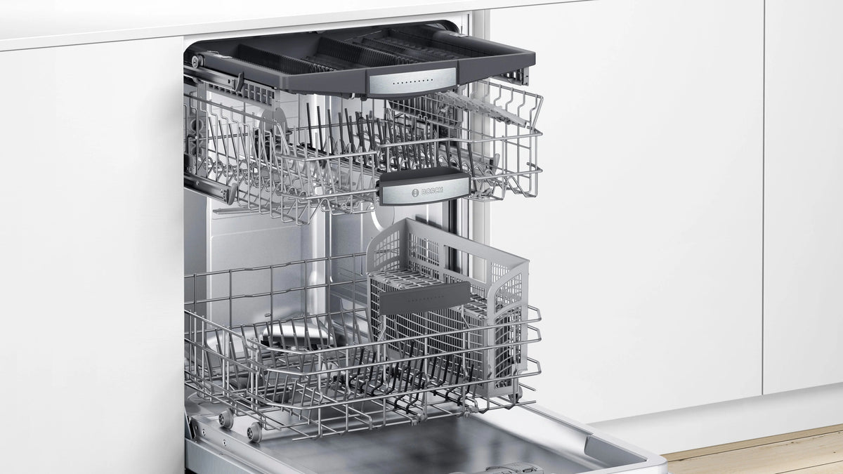 Bosch - 800 Series 24" Top Control Built-In Dishwasher with CrystalDry, Stainless Steel Tub, 3rd Rack, 42 dBa - Stainless steel