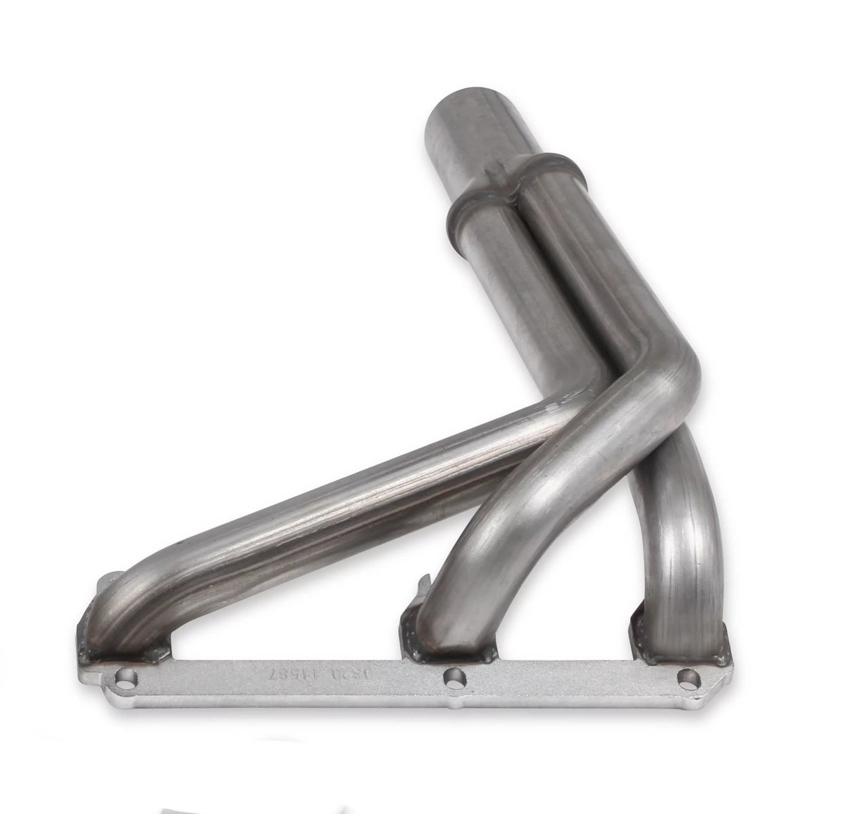 Flowtech 11587FLT Upright Headers 1-1/2" Primary, 20" Long, 27" tall, 2-1/2" x 10" Collector - 409SS Natural Finish