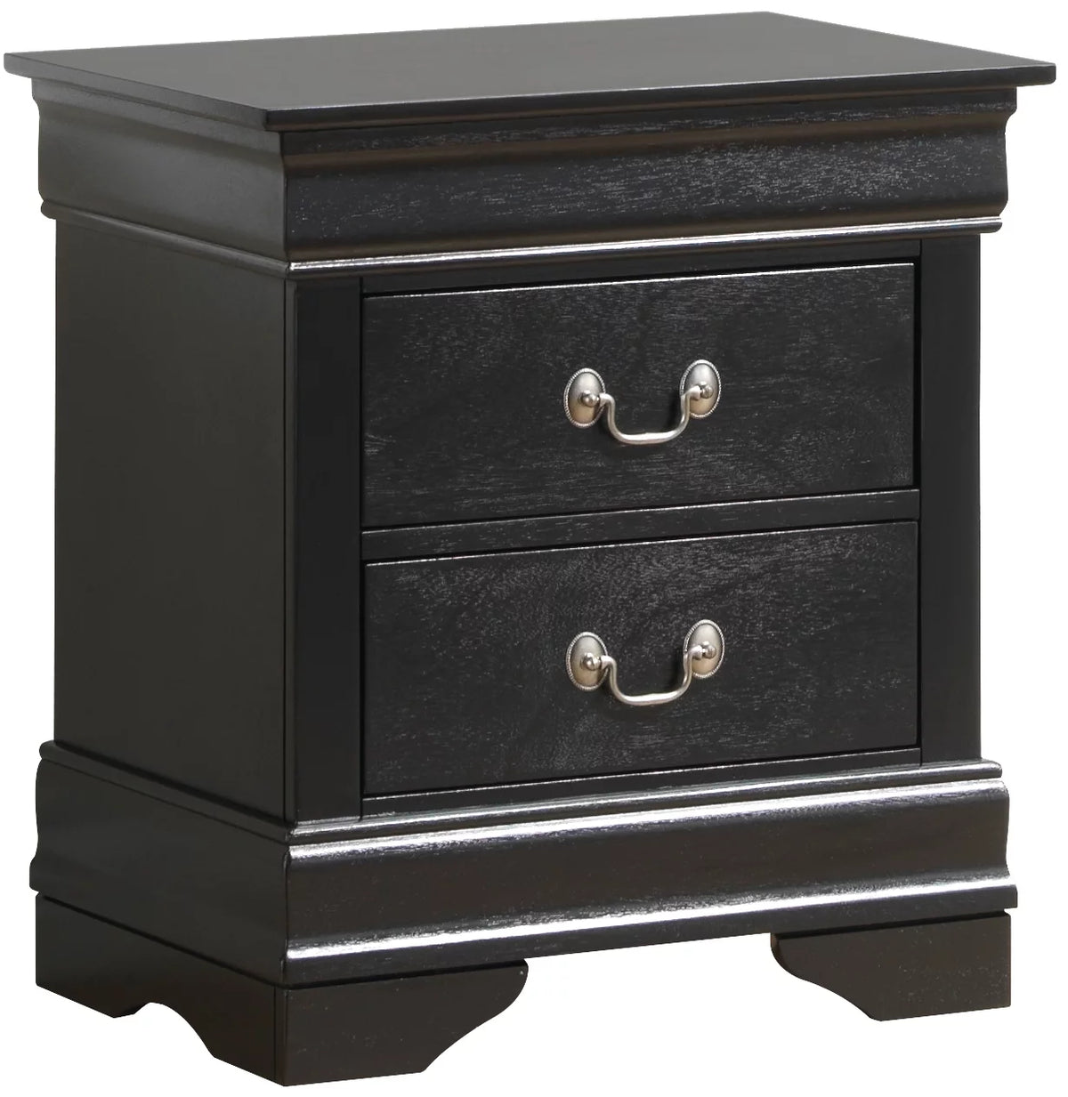 Homiyad Glory Furniture Louis Phillipe G3150-N Nightstand , Black