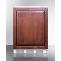 Built-in medical all-freezer with lock, capable of -25 C operation; door accepts custom overlay panels