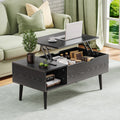 DeeHome Sweetcrispy Lift Top Coffee Storage Wood Tables with Hidden Compartment Small Dining Desk for Home Living Room Office