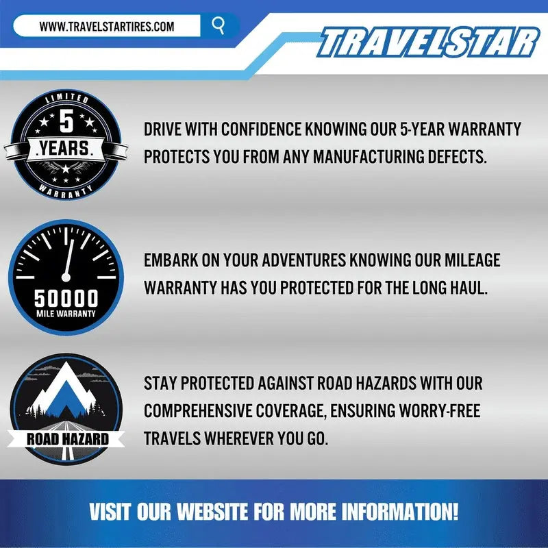 Travelstar UN106 All-Season Passenger Tire – 215/70R15 98T with Classic White Wall Accent (18mm) – Tire Only