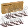 Bird Spikes,16 Pack Stainless Steel Bird Spikes, Bird Repellent Devices Outdoor, Bird Deterrent Spikes for Pigeons and Other Animals, for Garden
