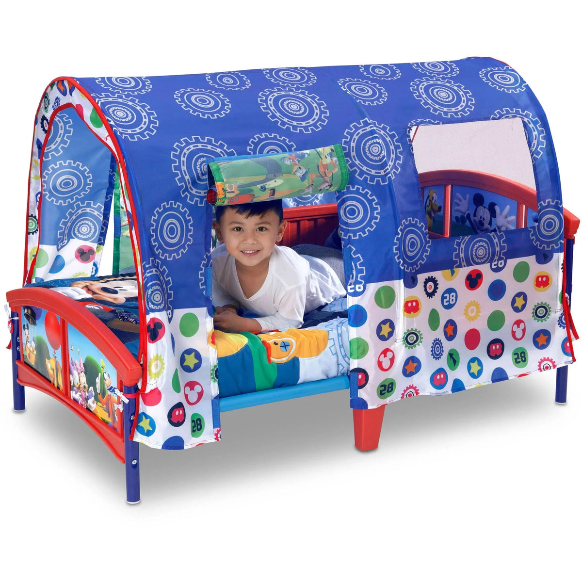 Delta Children Mickey Mouse Plastic Toddler Canopy Bed . Blue