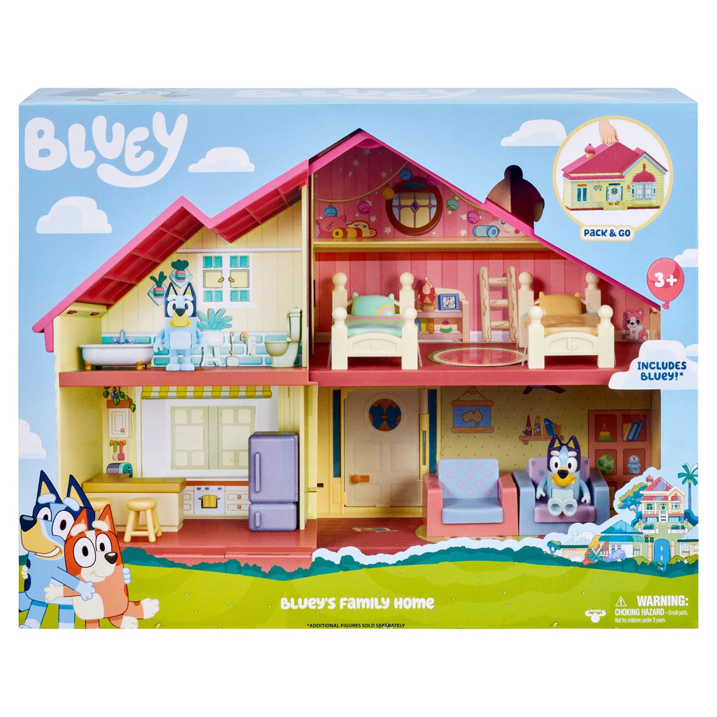 Bluey Family Home - Bluey 2.5-3 Figure with Home Playset"