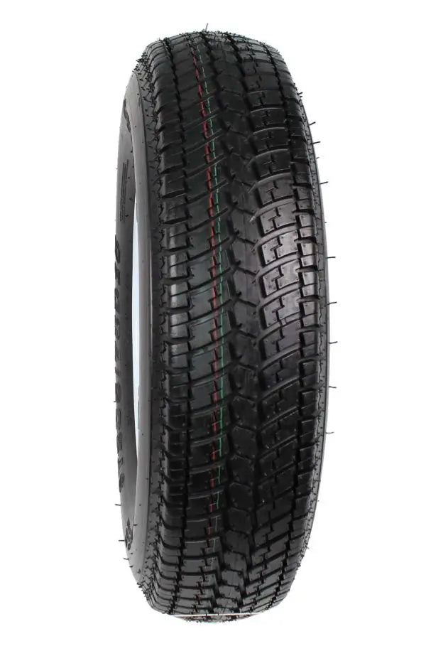 Trailer Tire & Rim Set — 2-Pack ST205/75D15 (205/75-15), Load Range C, 5-Hole White Spoke Design
