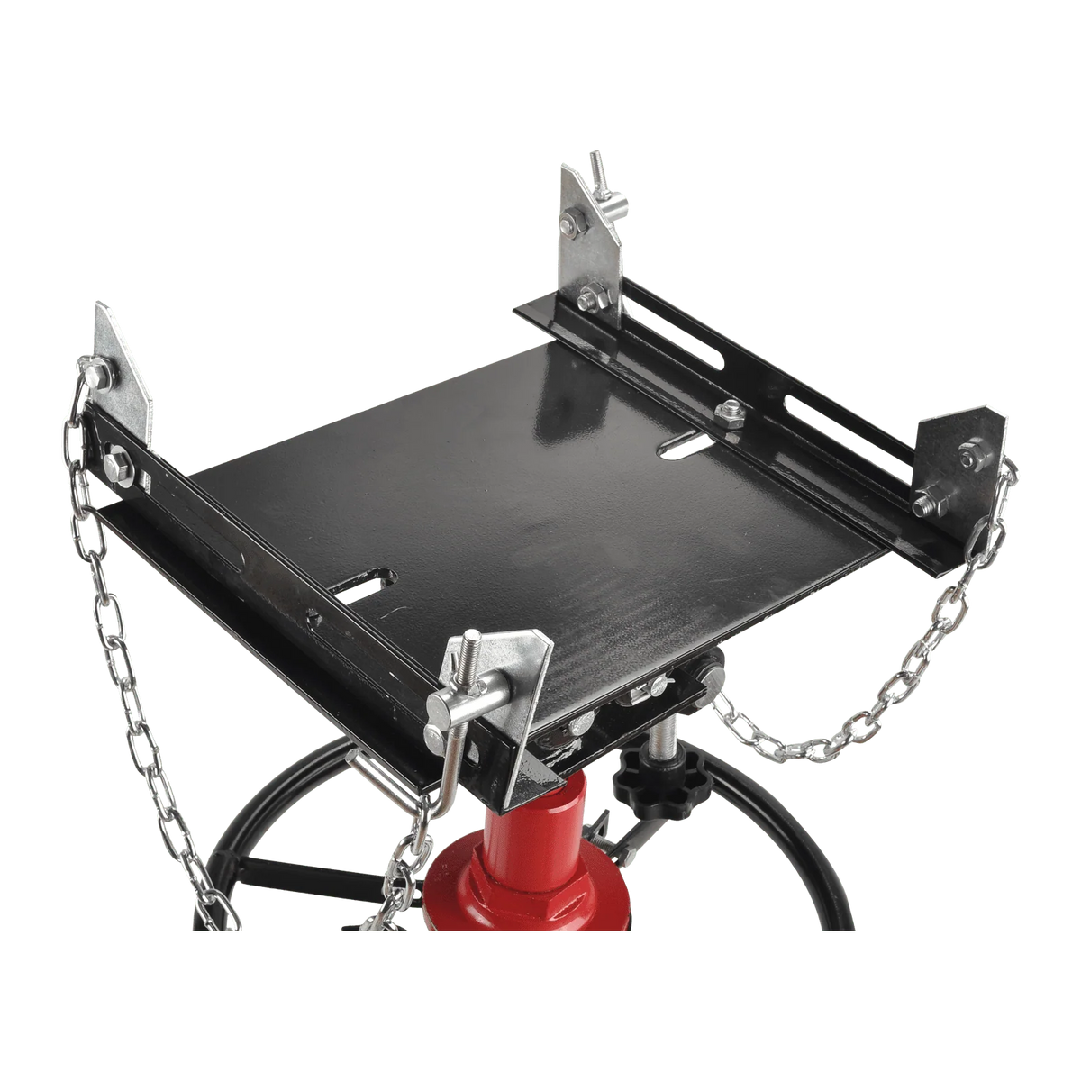 FGJQEFG Transmission Jack 1100Lbs 2 Stage Hydraulic High Lift Vertical Telescopic 34" - 68" Adjustable Height with Foot Pedal Wheels
