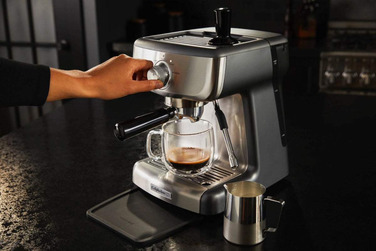 Calphalon 2090382 - Temp IQ Espresso Machine With Steam Wand - Stainless Steel