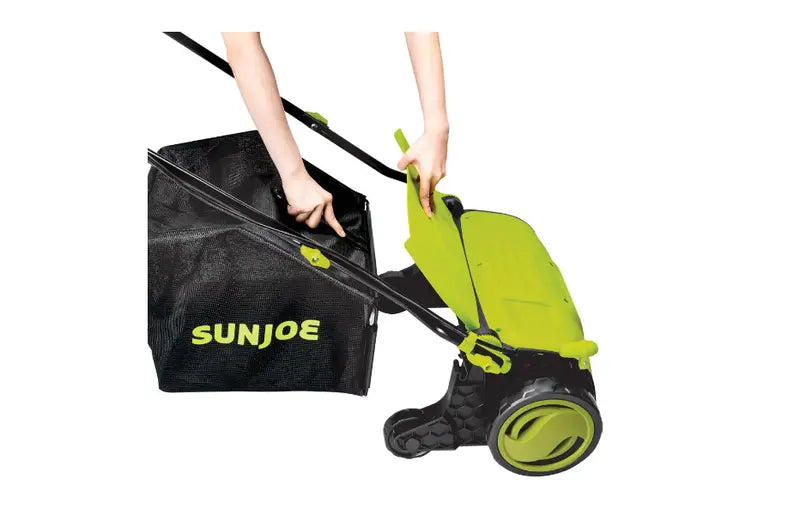 Sun Joe AJ805E Electric Lawn Dethatcher – 15-Inch, 13-Amp with Collection Bag