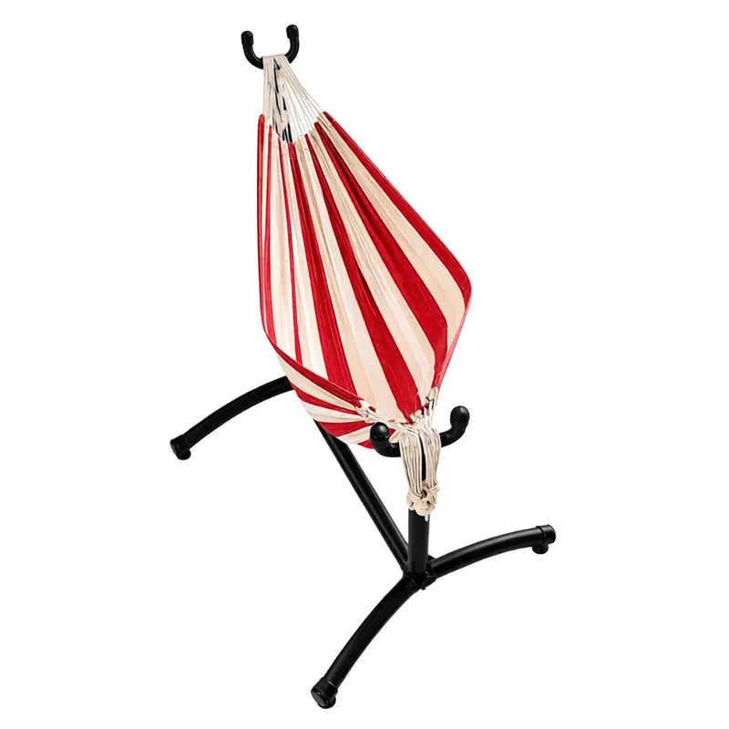 Sturdy Double Hammock Kit with Steel Stand for Yard, Patio, or Garden