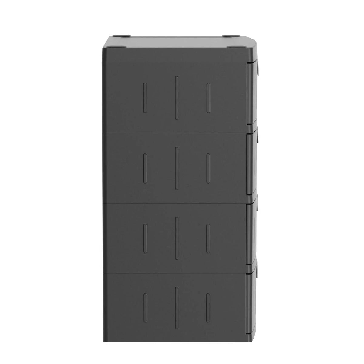 Hyper Tough 4 Drawer Plastic Garage Storage Cabinet 18.7 D x 25.39 W x 35.31 H . Black