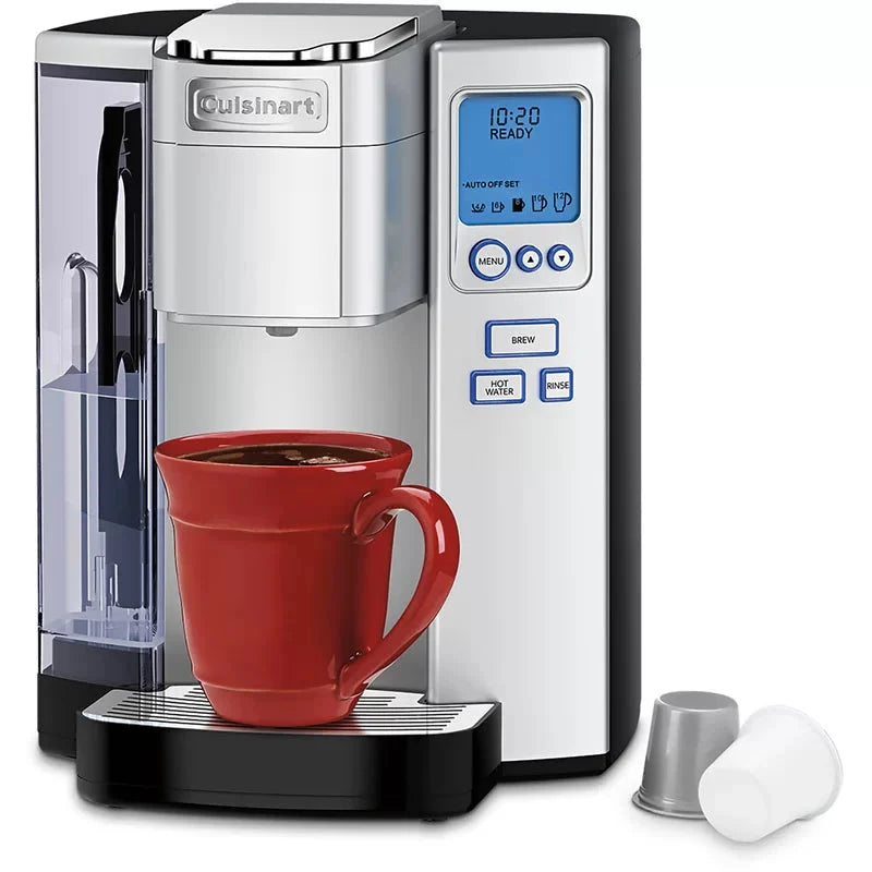 Cuisinart SS-10P1 Coffee Maker Single Serve 72-Ounce Reservoir Coffee Machine . Programmable Brewing and Hot Water Dispenser . Stainless Steel