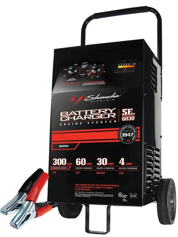 Dual-Voltage 6/12V Manual Battery Starter and Charger