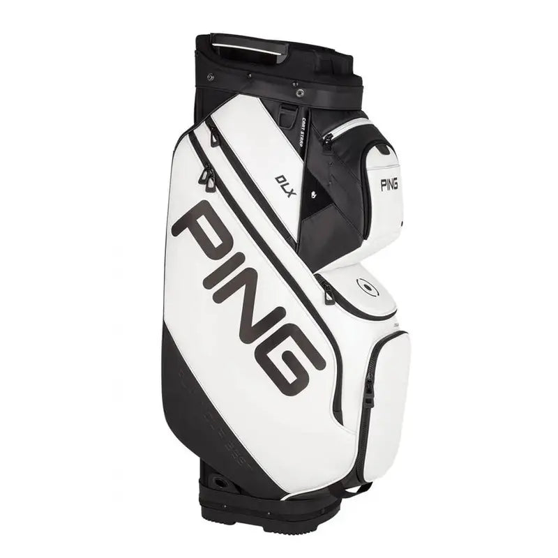 DLX Golf Cart Bag  Lightweight White Carry Bag with Organized Compartments (2025 Version)