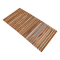 40 in. x 20 in. Natural Teak Indoor and Outdoor Shower/Bath String Mat
