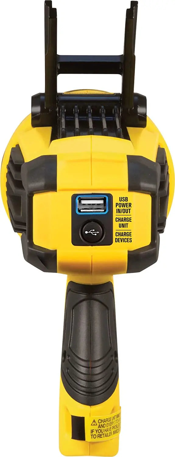 STANLEY FATMAX 2200 Lumen LED Spotlight, Rechargeable, Ultra-Bright, Lithium Ion, with USB Charger, Ideal for Emergencies & Outdoor Use