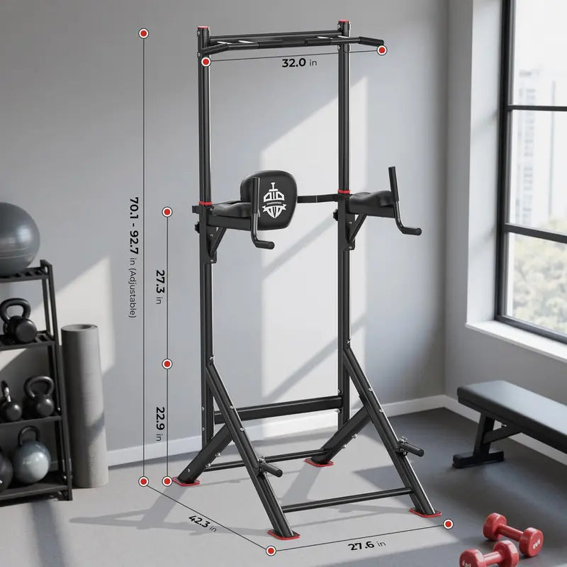 Sportsroyals Power Tower Pulp Up Bar Station – 450 lb Capacity Tilted Immersion Trainer
