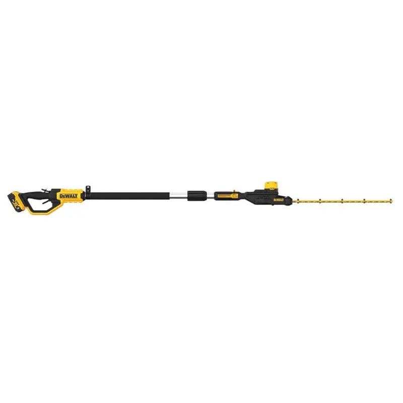 DEWALT 20V MAX Cordless Battery Powered Pole Hedge Trimmer Kit with (1) 4Ah Battery, Charger & Accessories DCPH820M1