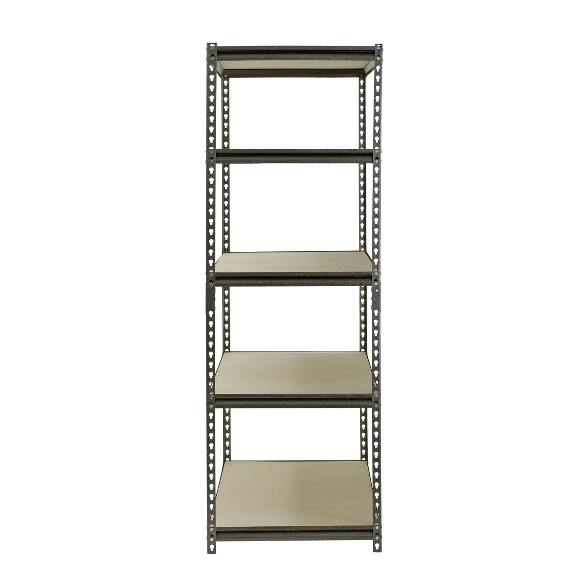 Edsal 48"W x 24"D x 72"H 5-Shelf Steel Freestanding Shelves . Silver-Vein