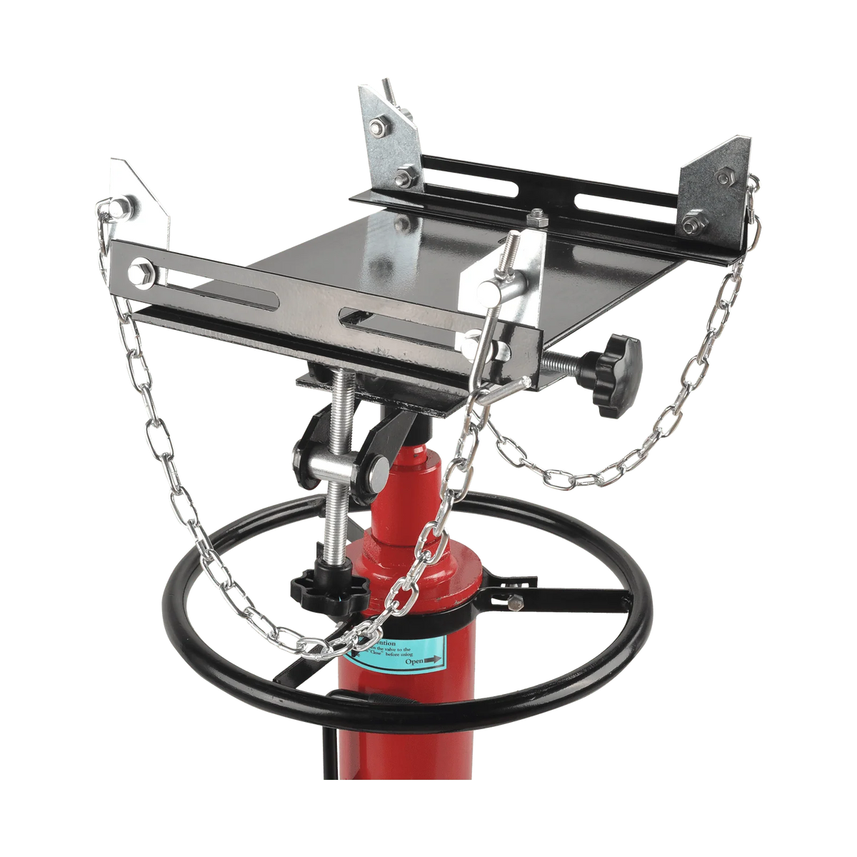 FGJQEFG Transmission Jack 1100Lbs 2 Stage Hydraulic High Lift Vertical Telescopic 34" - 68" Adjustable Height with Foot Pedal Wheels