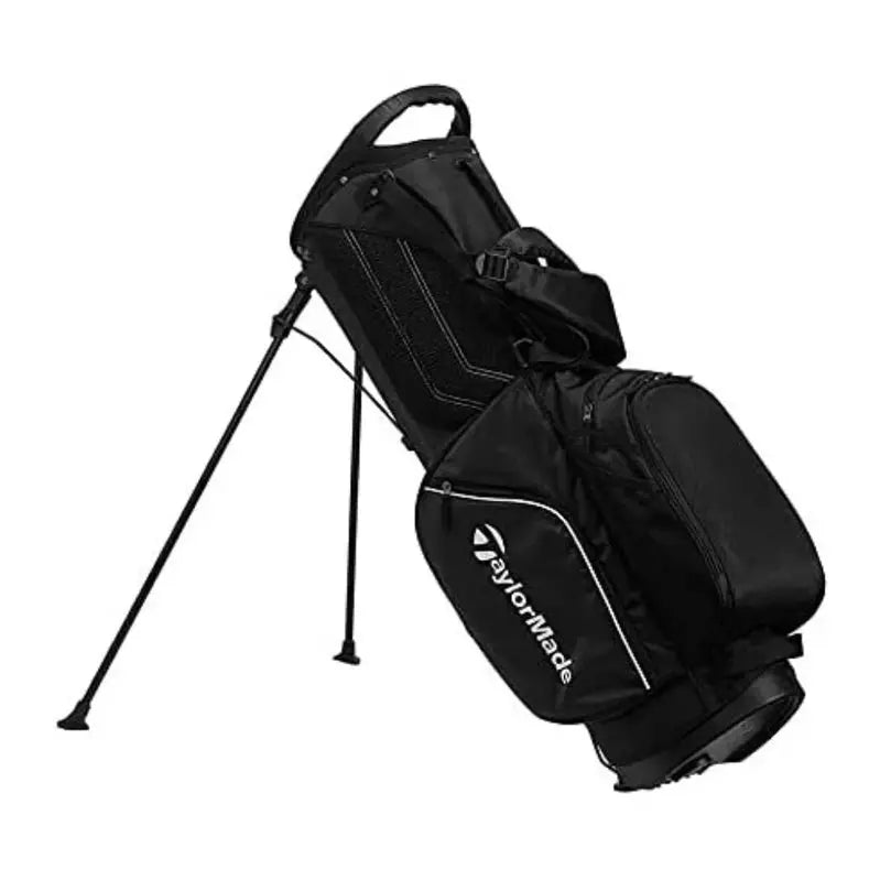 TaylorMade 5.0 Stand Golf Bag — Lightweight, Dual Strap, Black/White Design
