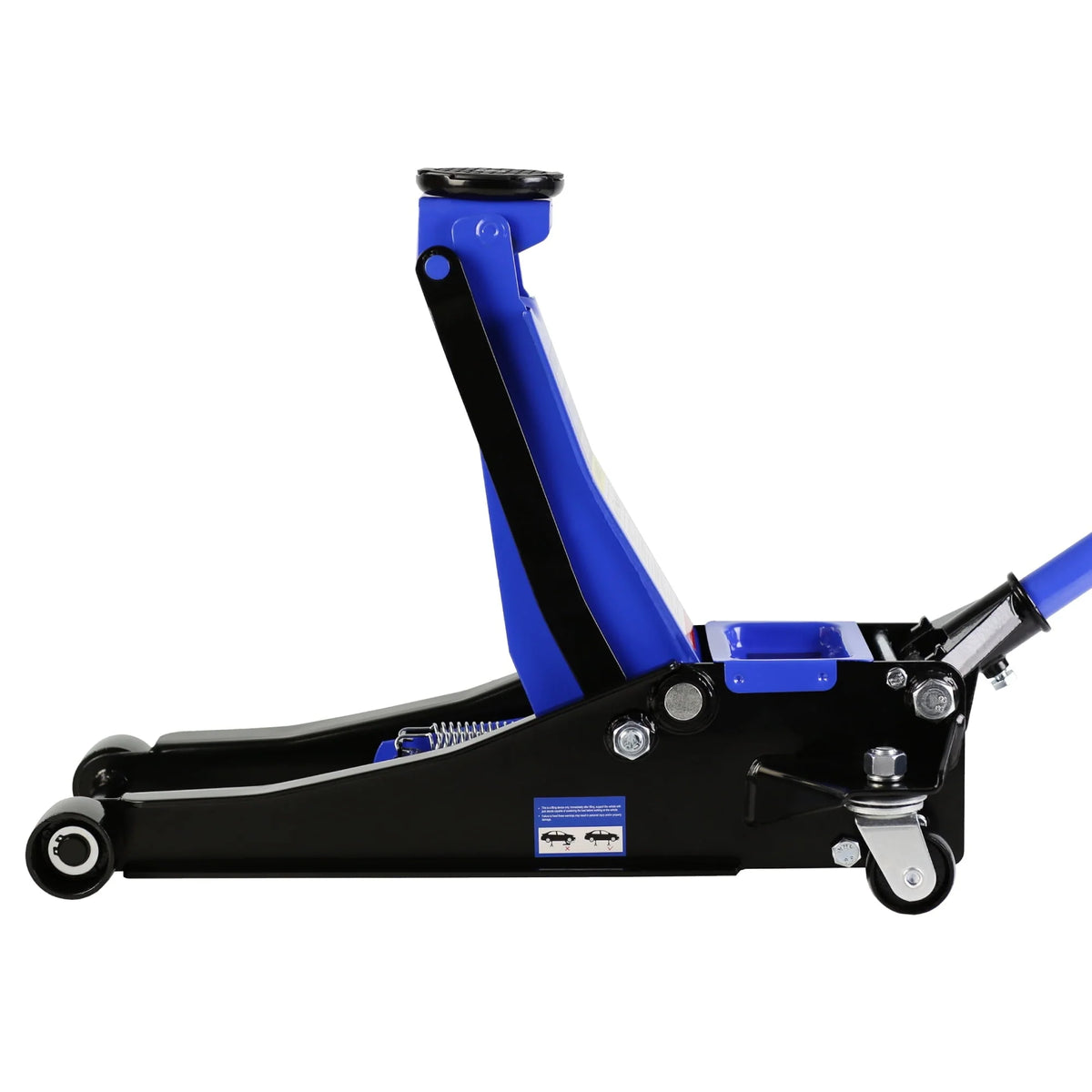 DSstyles 3 Ton Hydraulic Floor Jack Dual Pump 6600 Lb Capacity Lifting Range 3.3"-18.5" Low Profile Service Jack for Quickly Car Lift
