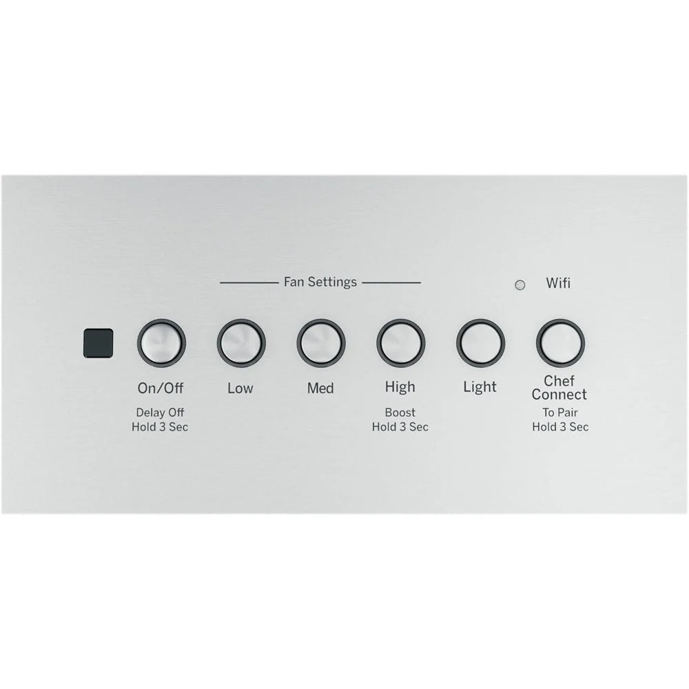 GE - 35" Convertible Range Hood - Stainless steel