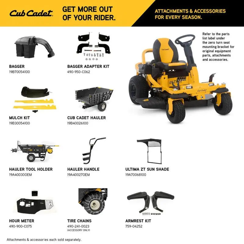 Cub Cadet Ultima ZTS1 Zero-Turn Mower  42-Inch Fabricated Deck, 22-HP Kohler Engine