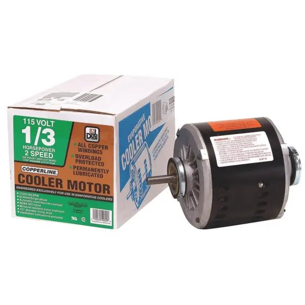 Dial 1/3 HP 2-Speed Residential Replacement Cooler Motor