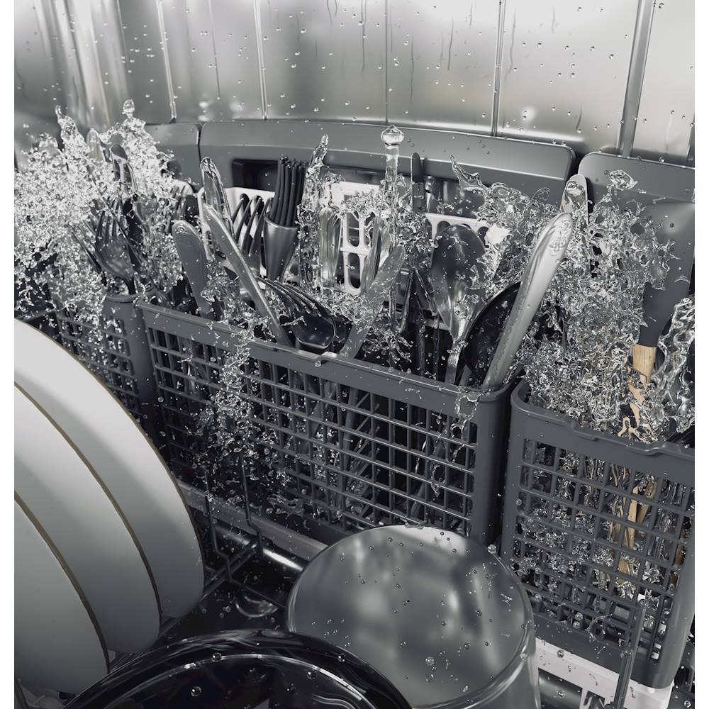 Café - Top Control Built-In Dishwasher with Stainless Steel Tub, 3rd Rack, 39dBA - Stainless steel
