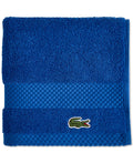 Lacoste Heritage Supima Cotton Wash Cloth, Surf Blue, 13" x 13"