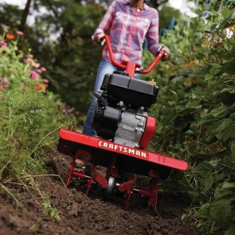 Craftsman Front-Tine Garden Tiller  Scratch & Dent Clearance Model, Gas-Powered Cultivation Tool