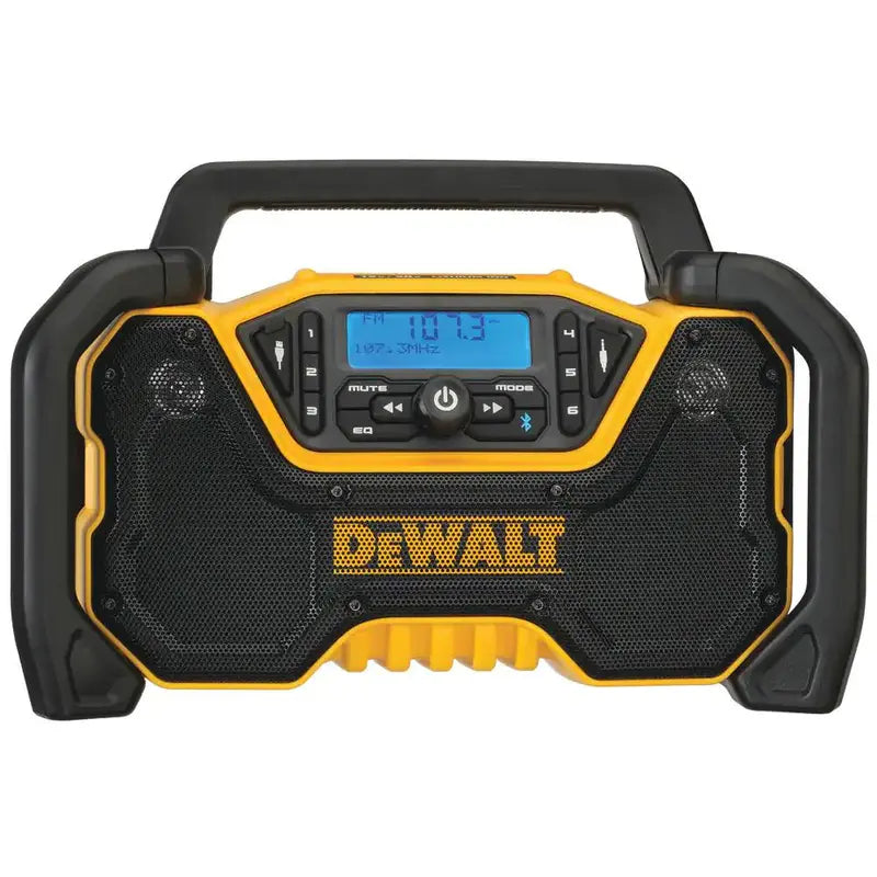 DEWALT DCR028B 20V MAX Compact Bluetooth Radio  Cordless, Tool-Only Design for Jobsite Audio