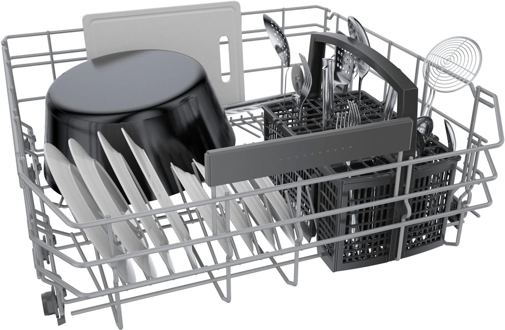 Bosch - 800 Series 24" Top Control Smart Built-In Dishwasher with 3rd Rack and 42 dBA - Silver