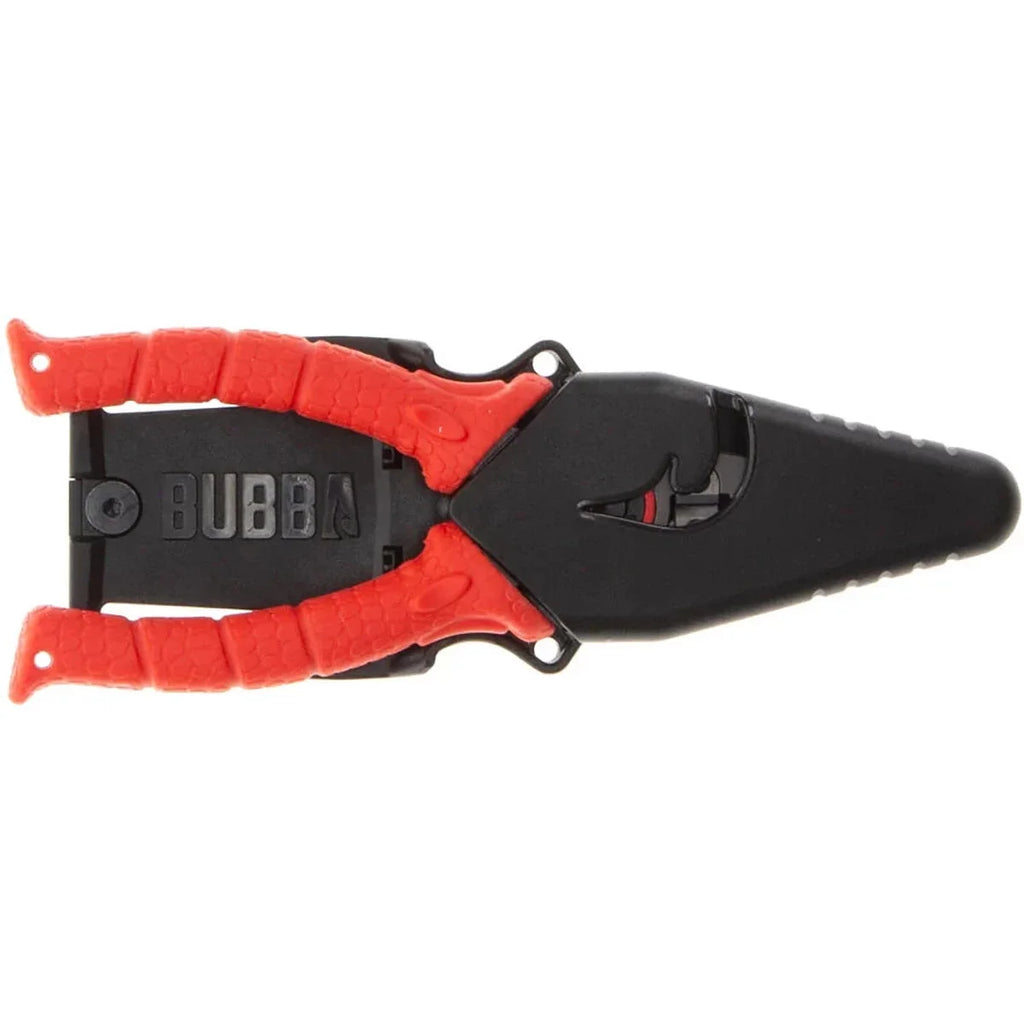 BUBBA 8.5" Stainless Steel Pliers with Non-Slip Handle . Spring Loaded with Crimping Tools and Anvil Cutters Lanyard Hole and Sheath