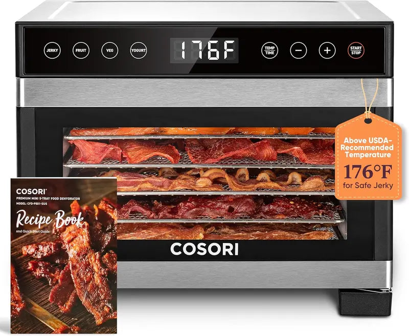 COSORI Large-Capacity Food Dehydrator  600W Unit with Expanded 6.5 Drying Area