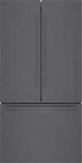 Bosch - 800 Series 21 Cu. Ft. French Door Counter-Depth Smart Refrigerator - Black stainless steel