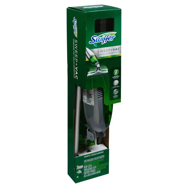 Swiffer Sweep + Vac Cordless Vacuum Kit – All-in-One Sweeping & Suction Cleaner
