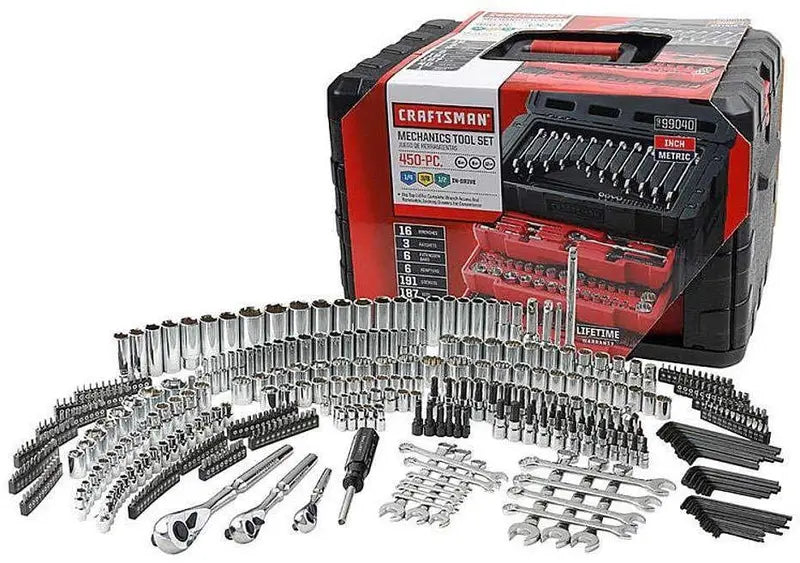 Craftsman 450-Piece Mechanics Tool Set  Comprehensive Socket, Ratchet & Wrench Collection