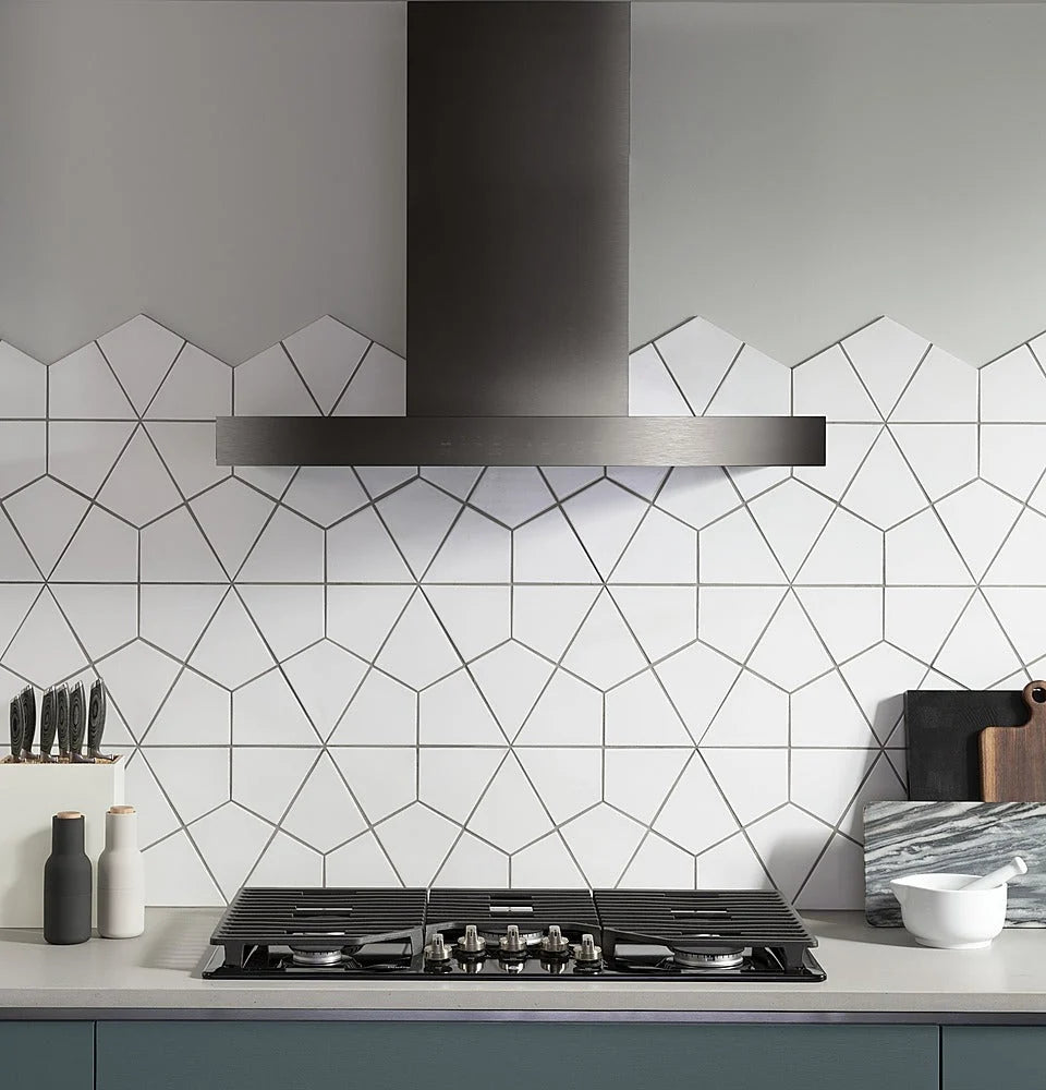 GE - 36" Convertible Range Hood - Black stainless steel