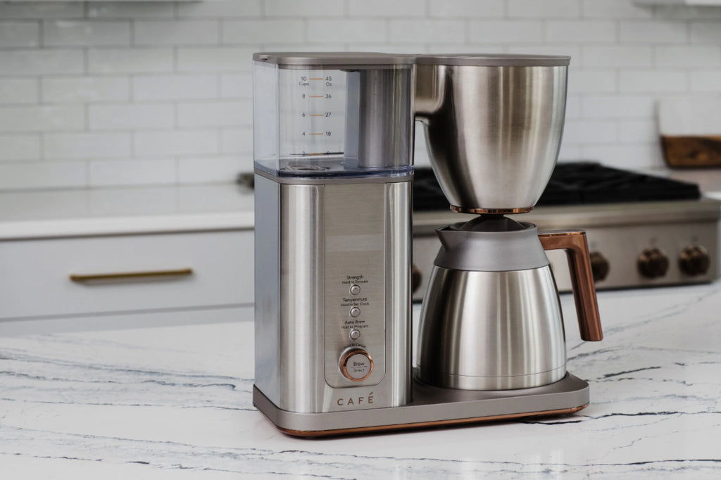 Café - Smart Drip 10-Cup Coffee Maker with WiFi - Brushed Stainless