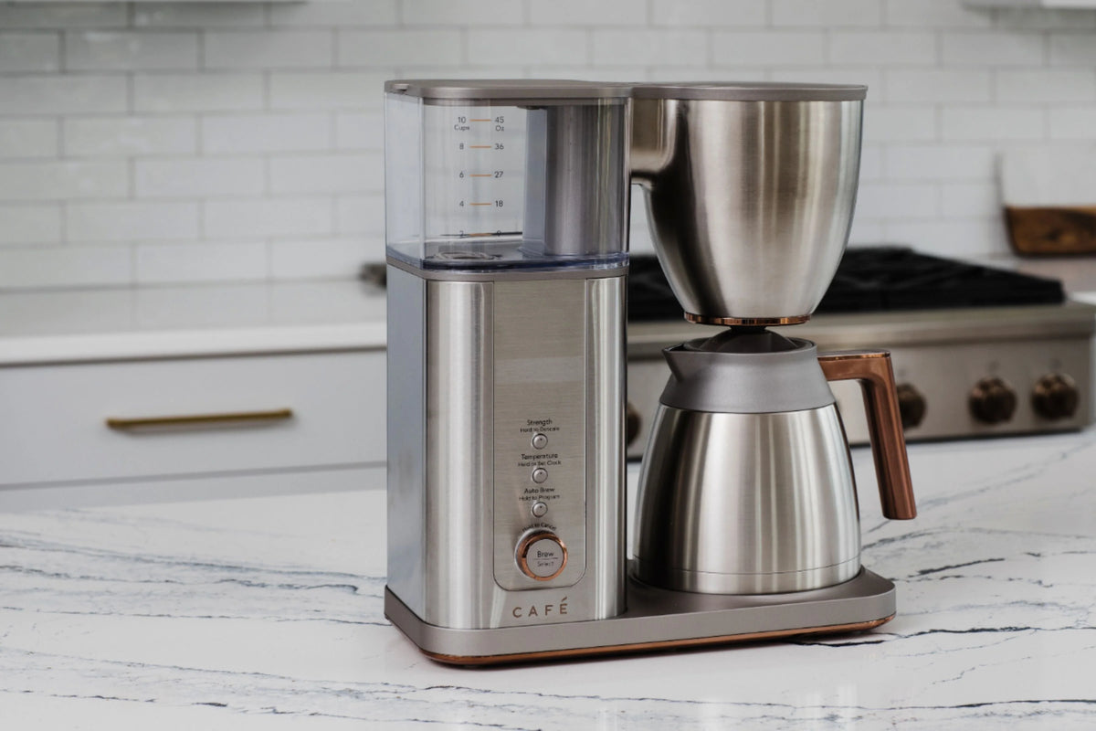 Café - Smart Drip 10-Cup Coffee Maker with WiFi - Brushed Stainless