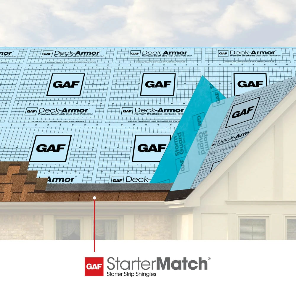 GAF StarterMatch Cedar Starter Strip Shingles Bundle (60 Linear Feet)