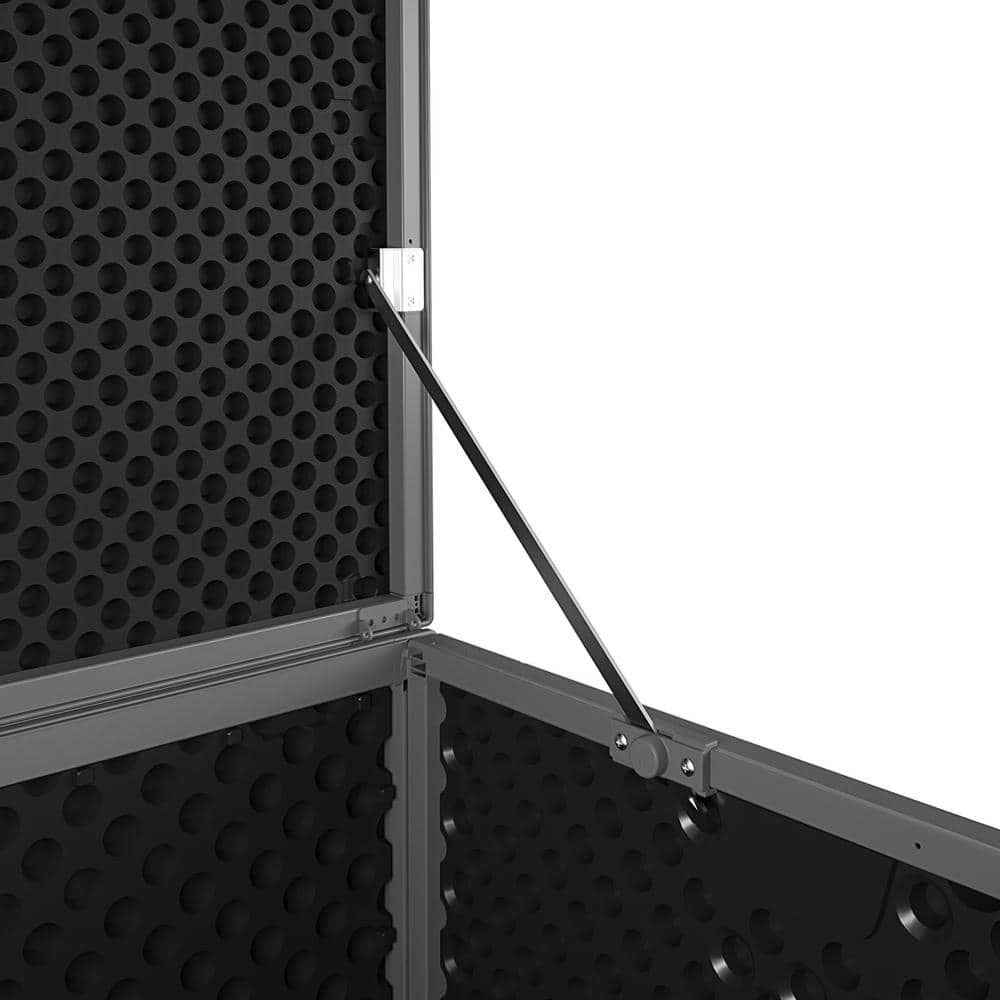 Cosco 88180BGY1E 180 Gal. Extra Large . Black and Charcoal Outdoor Deck Box