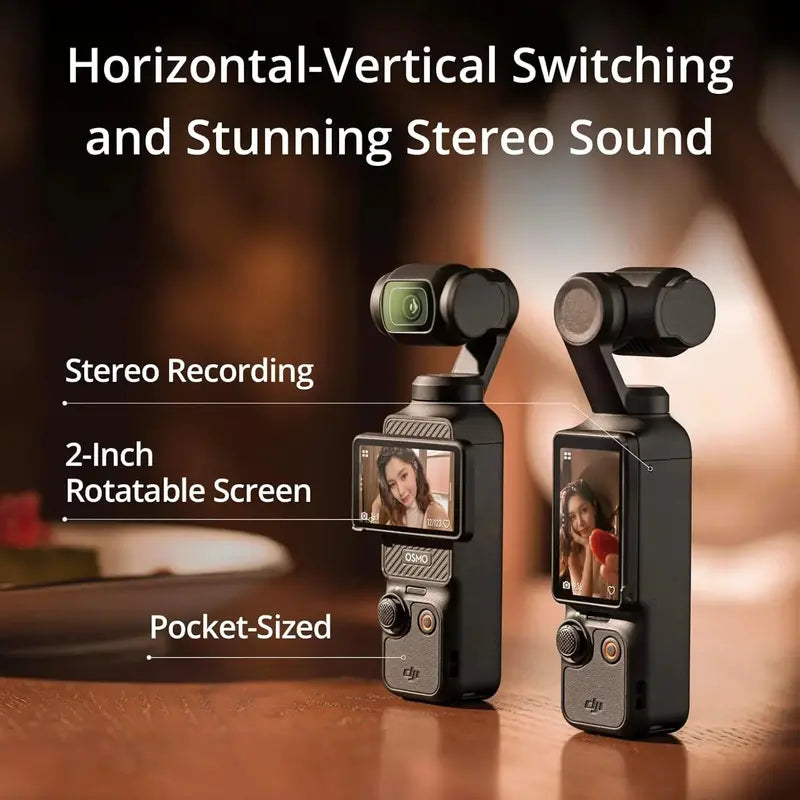 DJI Osmo Pocket 3 Creator Combo  4K/120fps Vlog Camera with Advanced Stabilization and Content Tools
