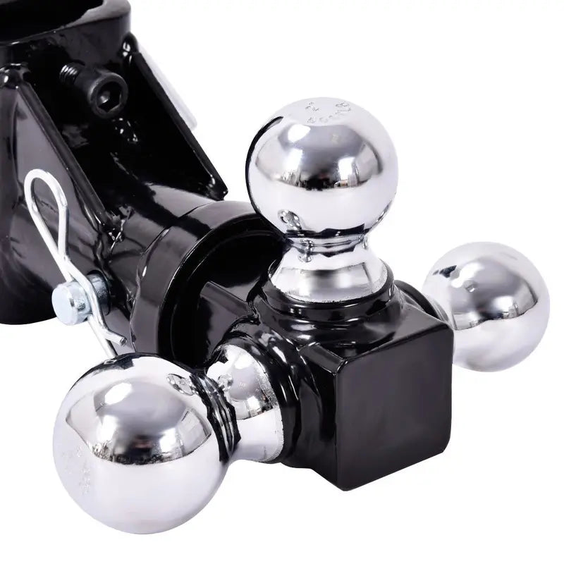 Triple-Ball Swivel Drop Hitch Mount for 2-Inch Receiver Trailers