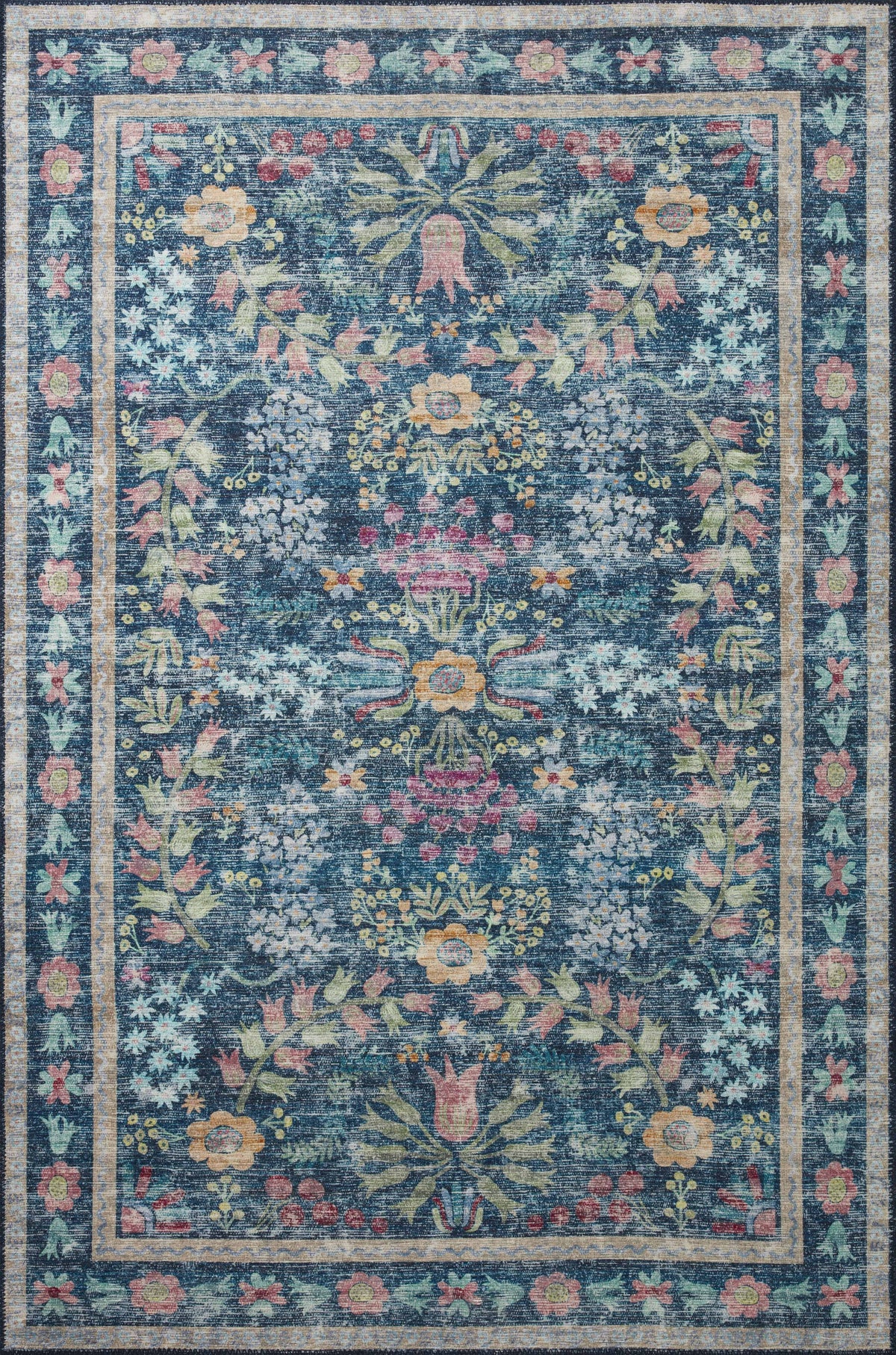 Rifle Paper Co. x Loloi Maison Rug - Frances Blue